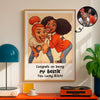 Custom Caricature Portrait from Photo Personalized Poster, Funny Gift for Couples, Friends, Pets, Family