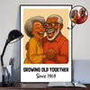 Custom Caricature Couple Portrait from Photo Personalized Poster, Funny Gift for Couples, Friends, Pets, Family