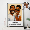 Custom Caricature Couple Portrait from Photo Personalized Poster, Funny Gift for Couples, Friends, Pets, Family