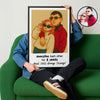 Custom Caricature Couple Portrait from Photo Personalized Poster, Funny Gift for Couples, Friends, Pets, Family