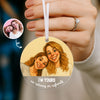 Caricature Couple Photo Personalized Acrylic Ornament, Funny Christmas Gift for him, Gift for her