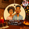 Caricature Couple Photo Personalized Acrylic Ornament, Funny Christmas Gift for him, Gift for her