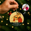 Caricature Couple Photo Personalized Acrylic Ornament, Funny Christmas Gift for him, Gift for her