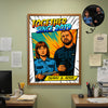 Hero Couple Comic Pop Art from Photo Personalized Poster, Gift for Occupation Firefighter, Nurse, Police Officer