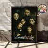 Custom Gothic Family Portrait from Photo Personalized Poster, Halloween Decor