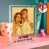 Custom Caricature Couple Portrait from Photo Personalized Acrylic Block Plaque, Funny Gift for Couples, Friends, Pets, Family