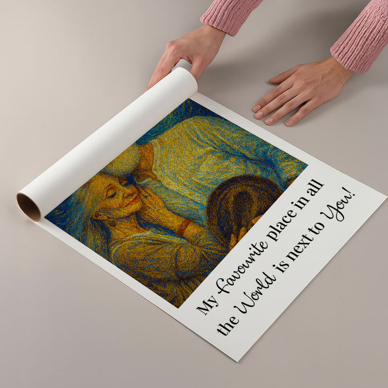 Couple You & Me We Got This Personalized Poster, Van Gogh Wall Art for Couples, Anniversary Gift for him, Gift for her
