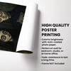 Custom Gothic Couple Portrait from Photo Personalized Poster, Halloween Decor for Couple