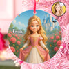Little Princess Personalized Acrylic Ornament, Christmas Gift for Daughter, Granddaughter