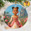 Little Princess Personalized Acrylic Ornament, Christmas Gift for Daughter, Granddaughter