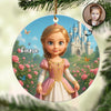 Little Princess Personalized Acrylic Ornament, Christmas Gift for Daughter, Granddaughter