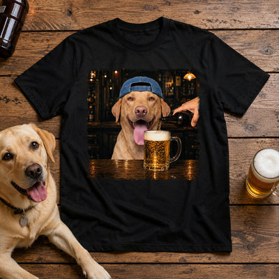 Vintage Custom Pet Drinking Beer - Personalized Shirt - Beer Lover Shirt