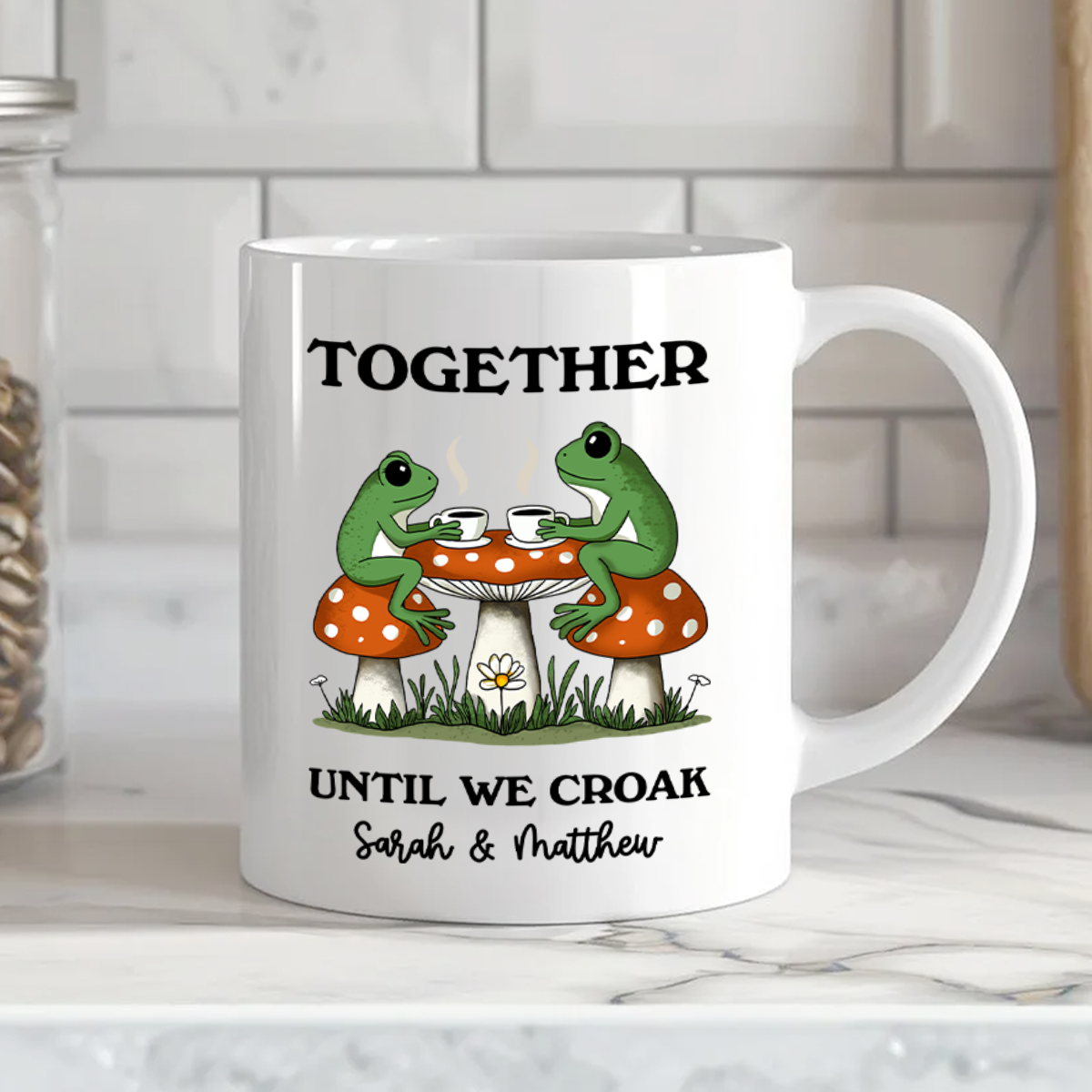 Couple Gift Together Until We Croak Frog Couple Anniversary Gift Personalized Mug