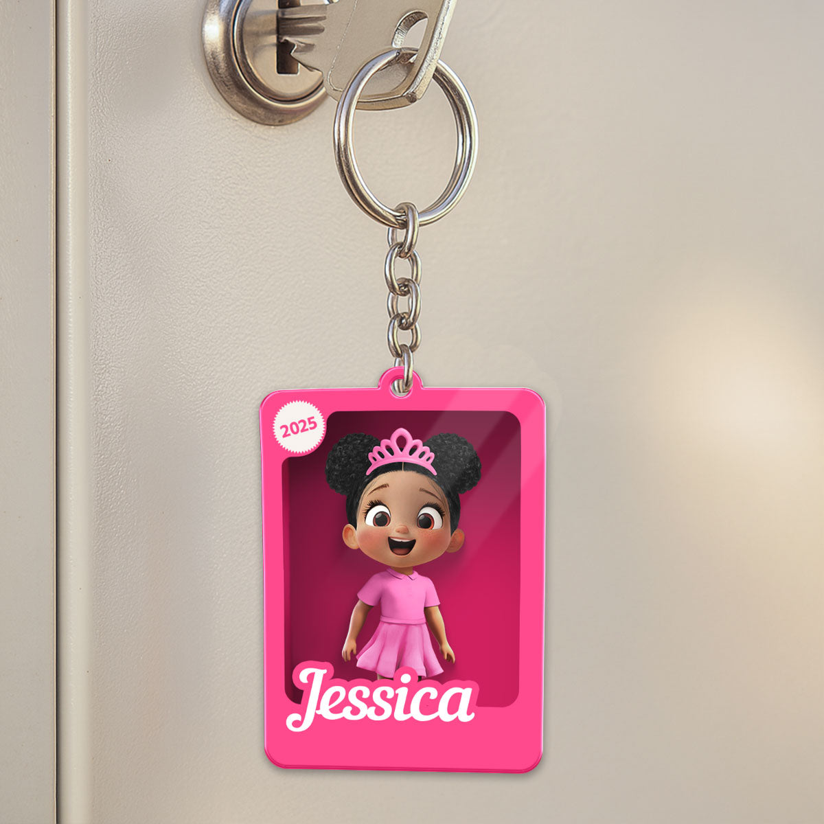 Personalized Name Tag for Backpack, 3D Effect Action Figure, Back To School Gift for Kids