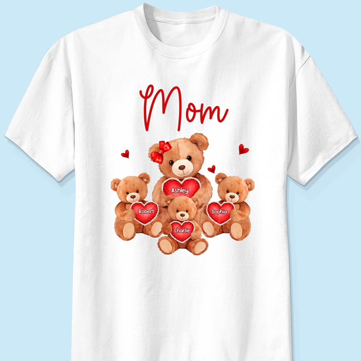 Grandma Mom Auntie Bear Personalized Shirt