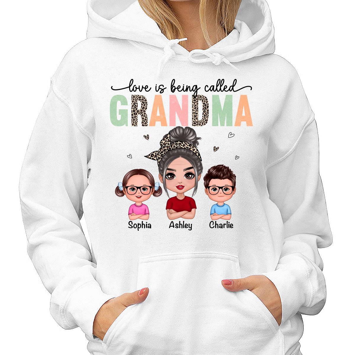 Colorful Leopard Love Is Being Called Grandma Personalized Shirt