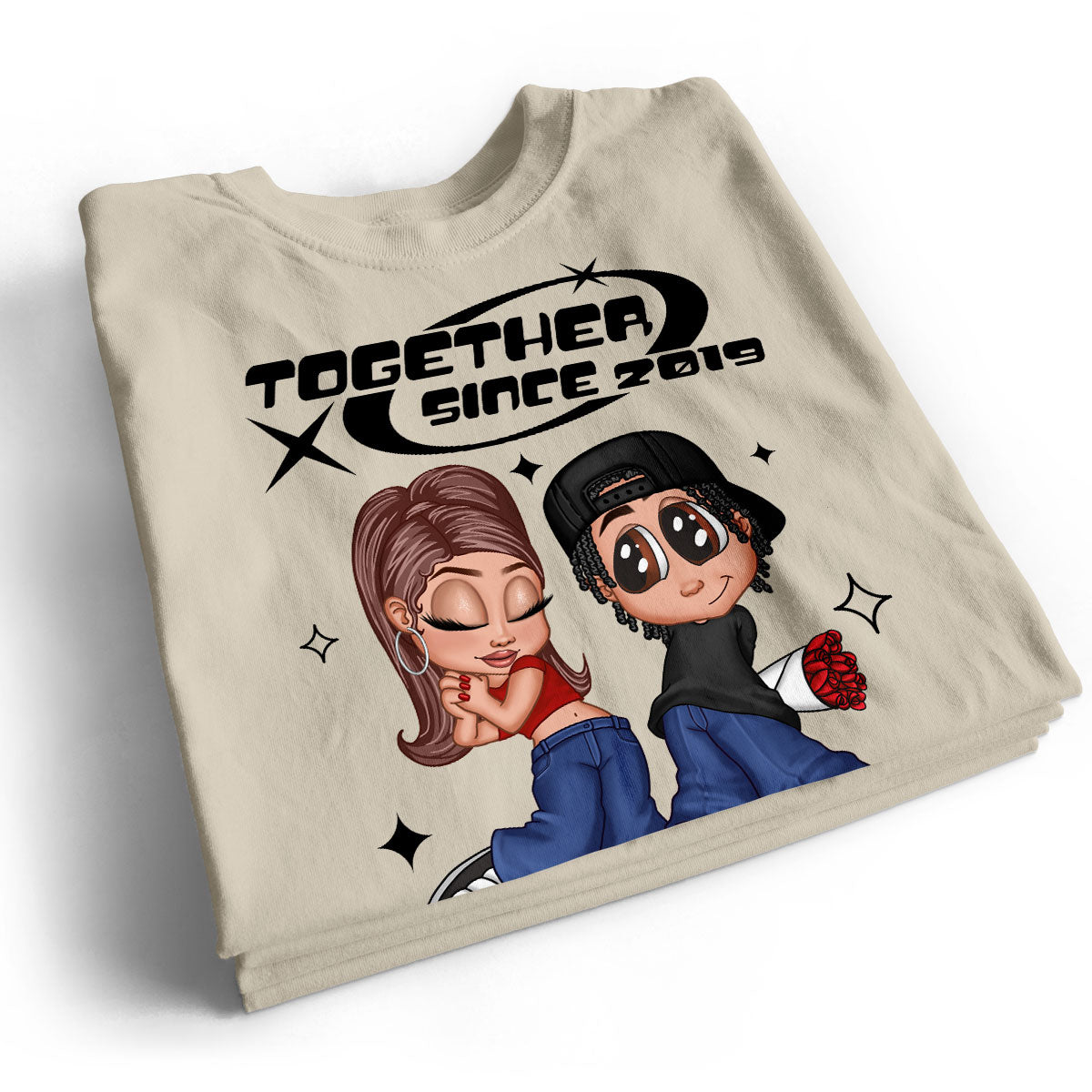 Y2K Couple Together Since Personalized Shirt, Perfect 2025  Gift For Him For Her