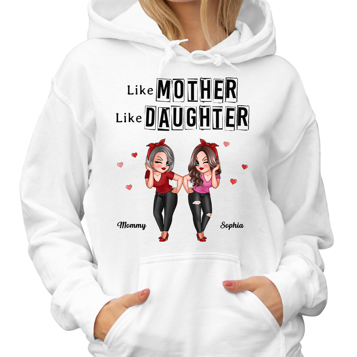 Frame Words Like Mother Like Daughter Personalized Shirt