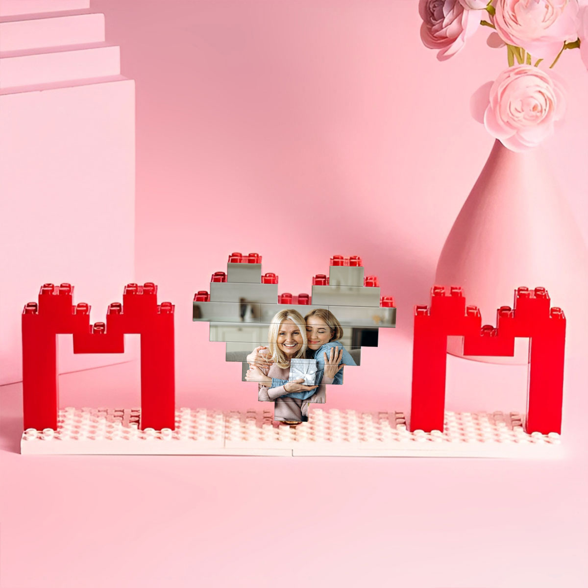 Personalized Building Blocks Puzzle, Custom Photo Puzzle, I Love You Block Puzzle, Birthday, Gifts for Her, Anniversary Gift, Gifts for Momm