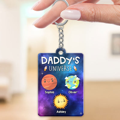 Daddy‘s Universe Personalized Acrylic Keychain