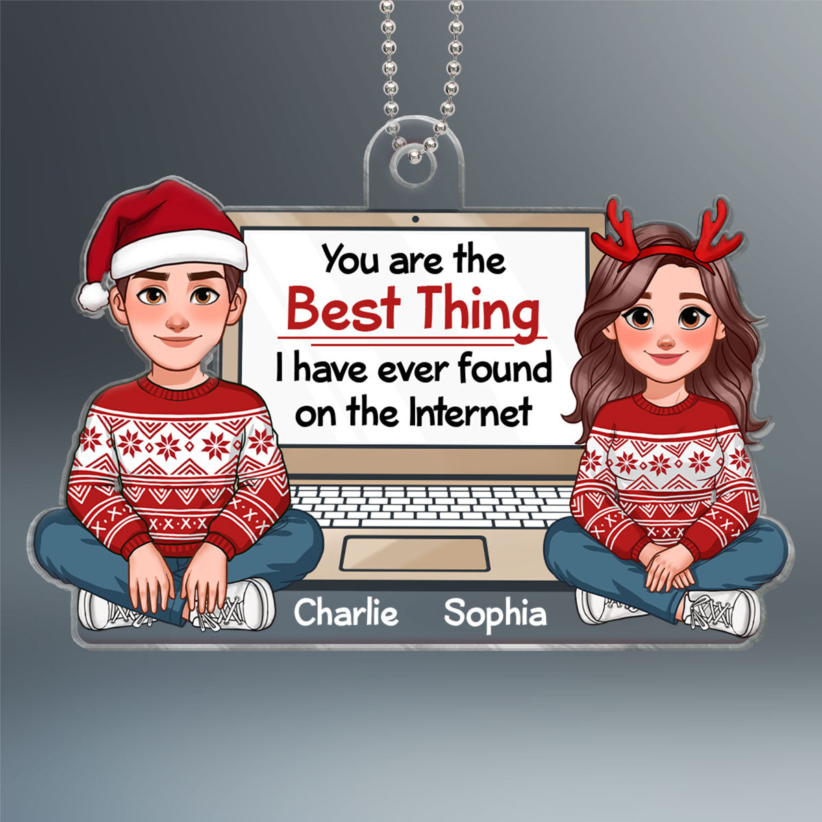 You Are The Best Thing Pretty Couple Personalized Acrylic Ornament