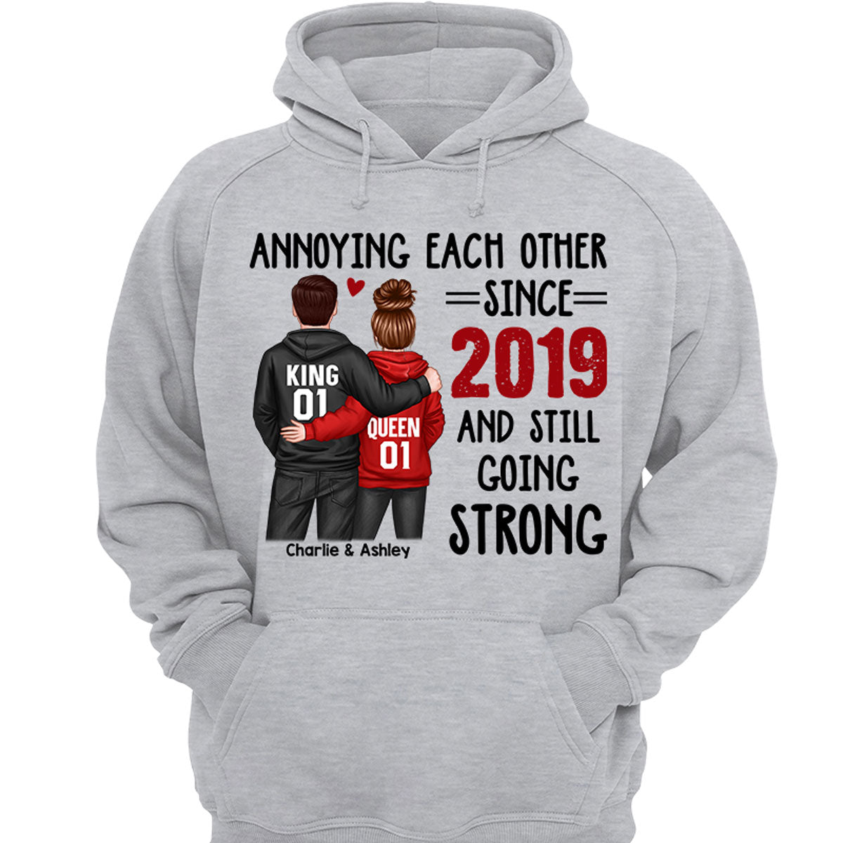 Hoodie Couple Annoying Each Other Personalized Shirt