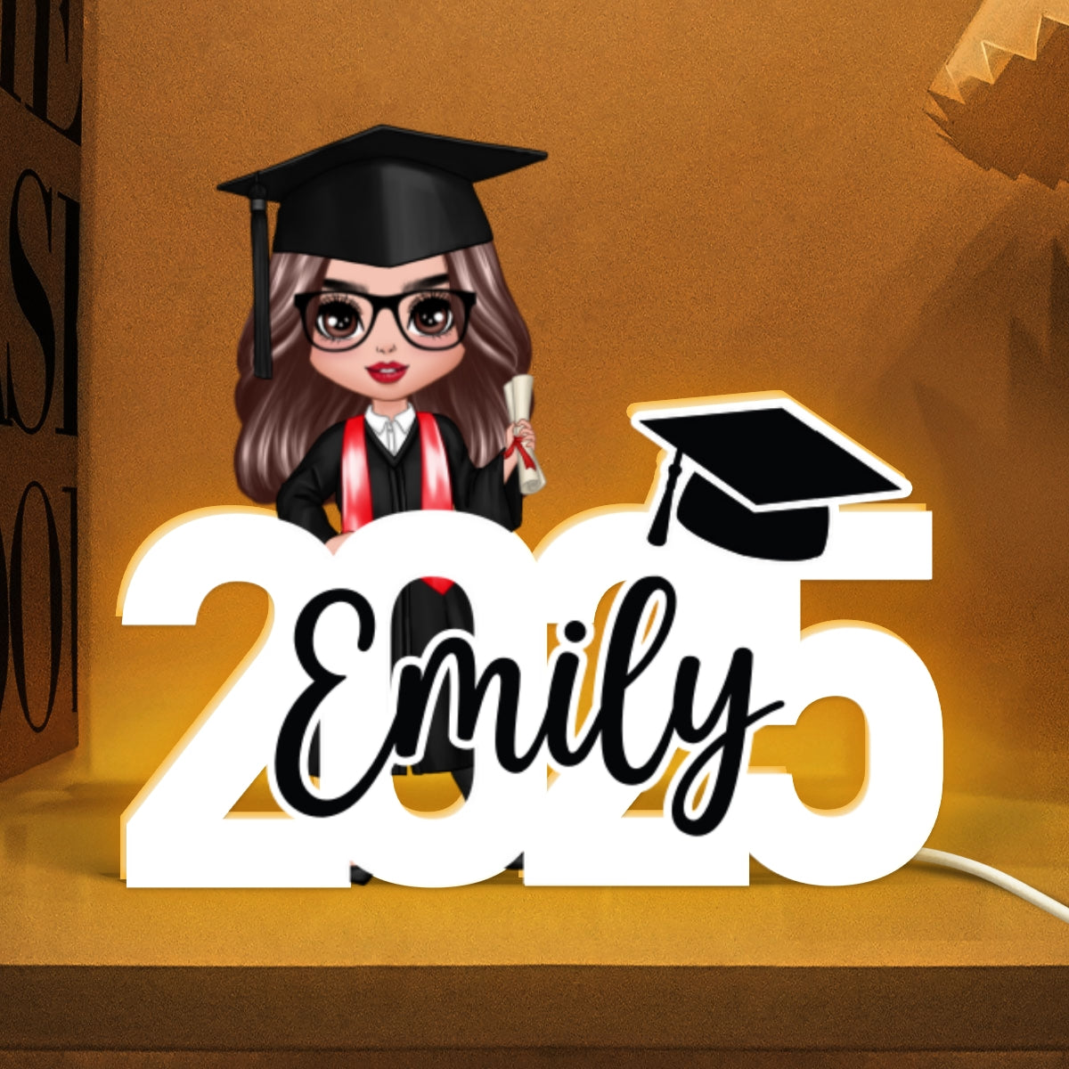 2025 Graduation New Chapter - Personalized Light Box - Graduation Gift