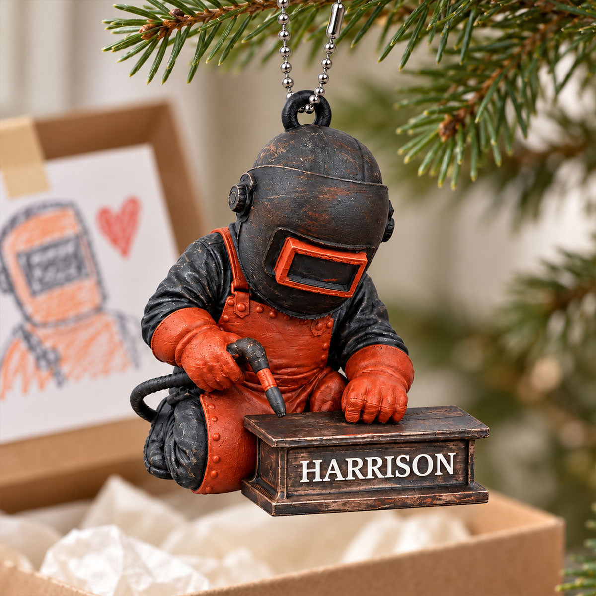 Welder Christmas - Personlized 3D Printed Ornament - Christmas Gift for Welder