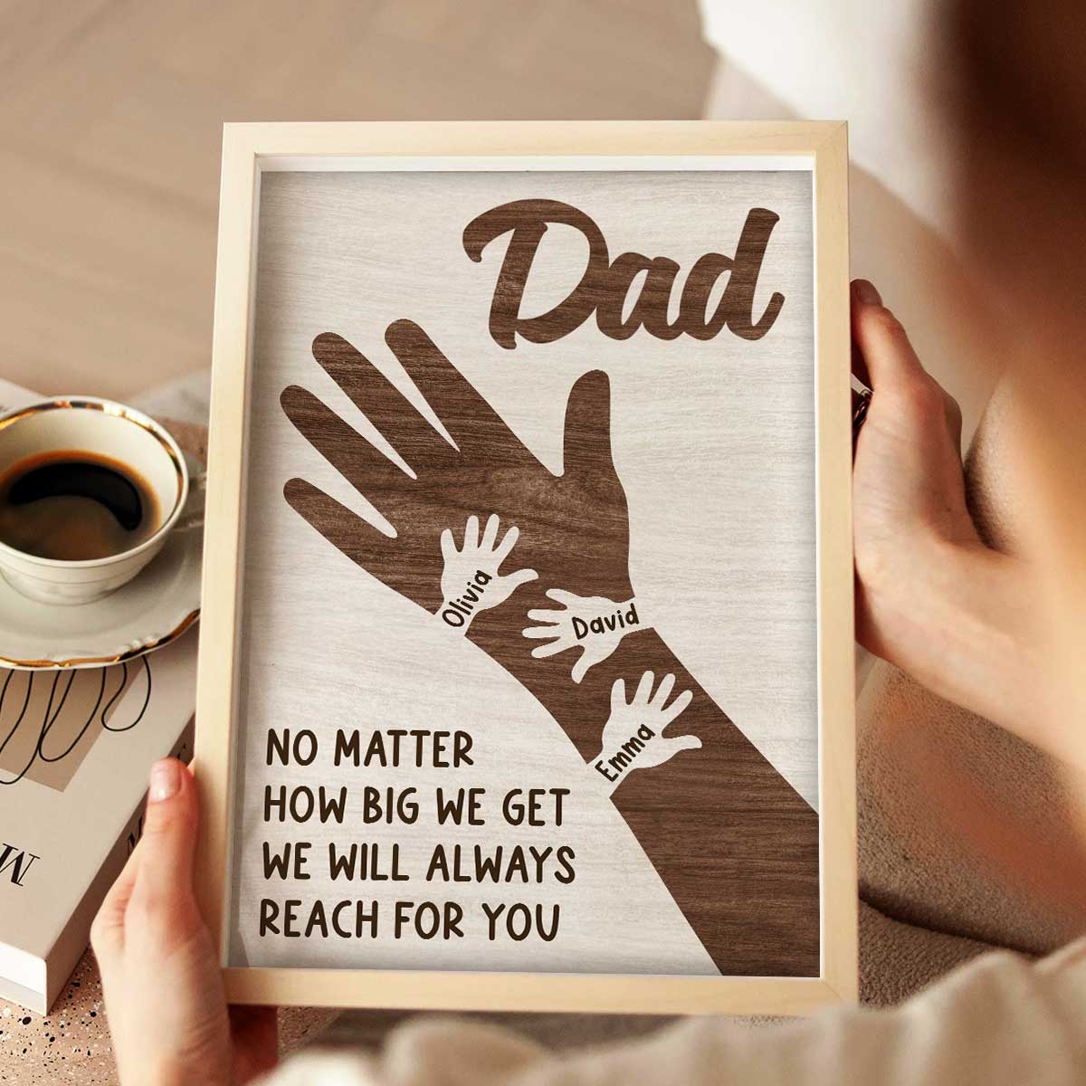 No Matter How Big We Get Personalized Poster, Gift For Dad