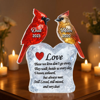 Those We Love Don't Go Away - Personalized Acrylic Block - Heartfelt Memorial Keepsake for Loved Ones