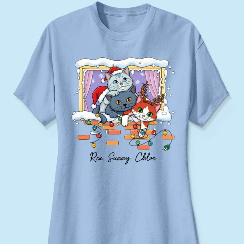 Trending Cute Christmas Cat Dog - Personalized Shirt - Christmas Gift For Cat Lover, Dog Lover