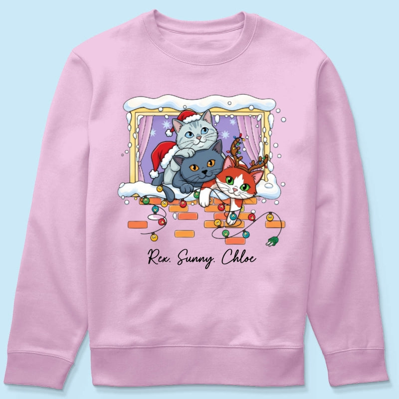 Trending Cute Christmas Cat Dog - Personalized Shirt - Christmas Gift For Cat Lover, Dog Lover