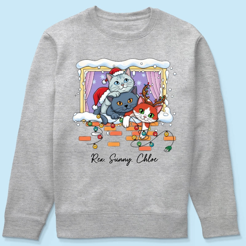 Trending Cute Christmas Cat Dog - Personalized Shirt - Christmas Gift For Cat Lover, Dog Lover