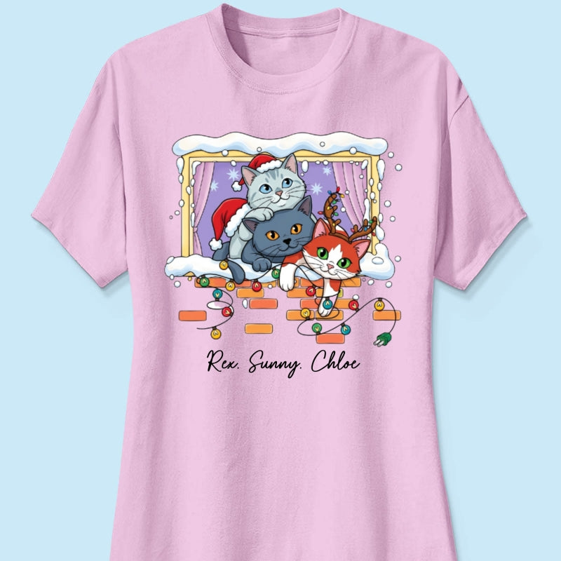 Trending Cute Christmas Cat Dog - Personalized Shirt - Christmas Gift For Cat Lover, Dog Lover