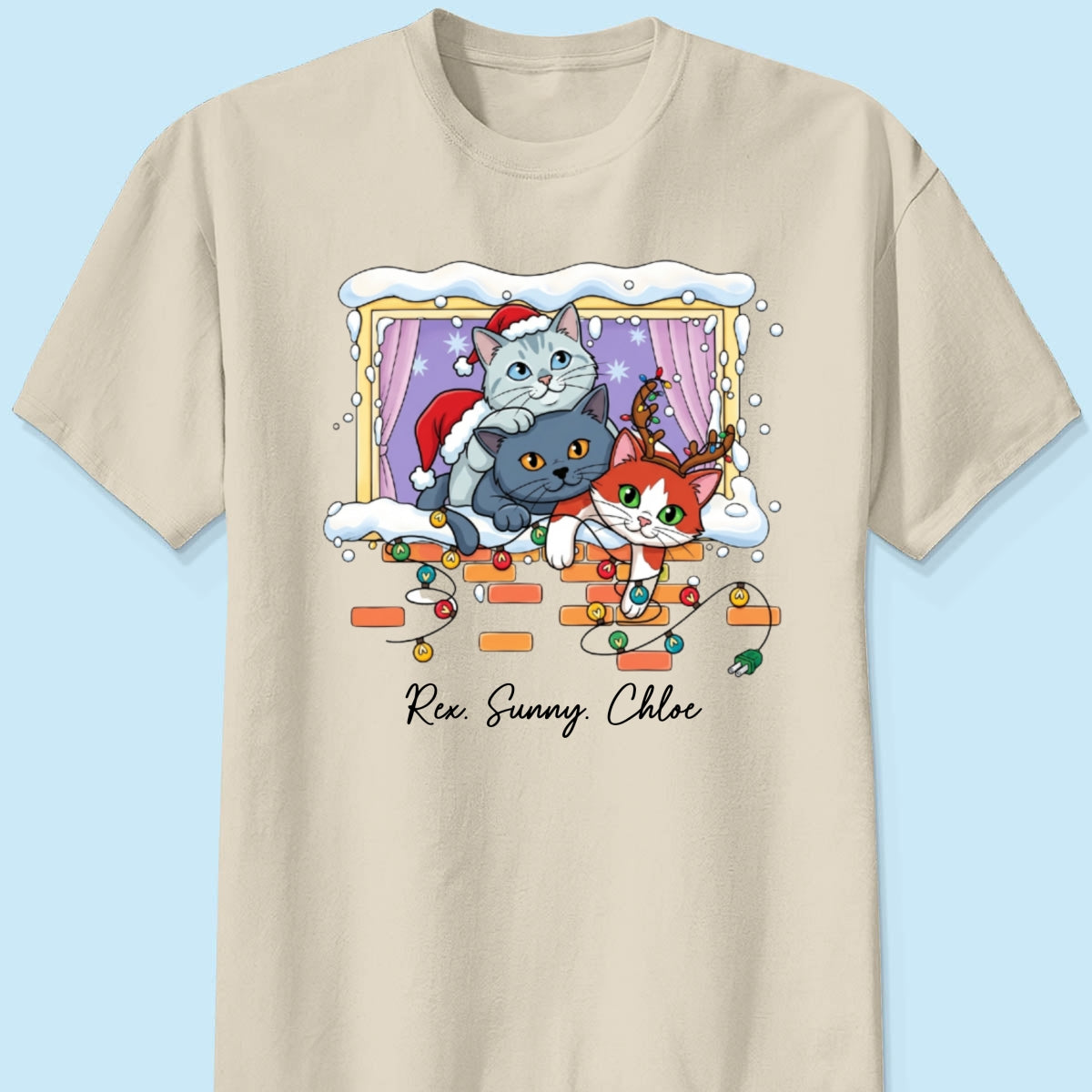 Trending Cute Christmas Cat Dog - Personalized Shirt - Christmas Gift For Cat Lover, Dog Lover