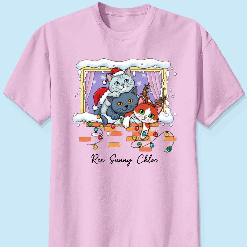 Trending Cute Christmas Cat Dog - Personalized Shirt - Christmas Gift For Cat Lover, Dog Lover