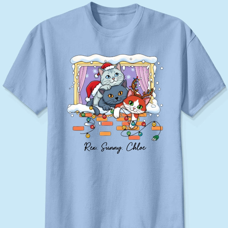 Trending Cute Christmas Cat Dog - Personalized Shirt - Christmas Gift For Cat Lover, Dog Lover