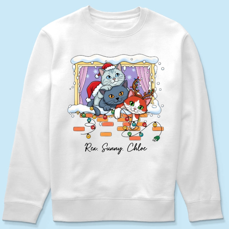Trending Cute Christmas Cat Dog - Personalized Shirt - Christmas Gift For Cat Lover, Dog Lover