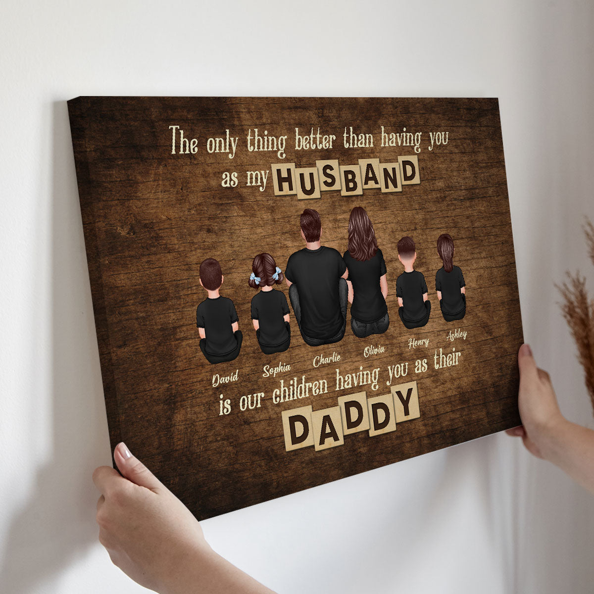 The Only Thing Better Than Being My Husband Personalized Wrapped Canvas, Gift For Dad