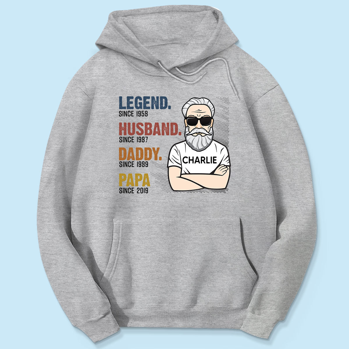 The Legend Grandpa Old Man Personalized Shirt