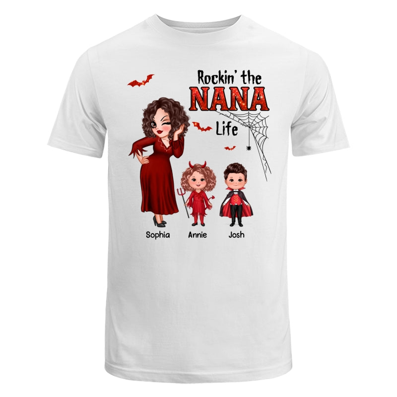 Pretty Grandma Mom Halloween Rockin‘ The Grandma Mom Life Shirt