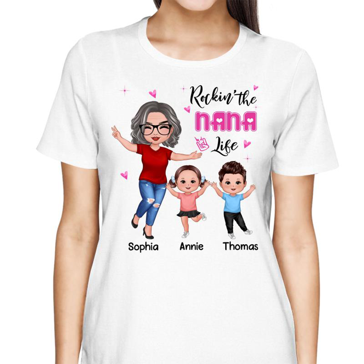 Rockin‘ Grandma Life Happy Doll - Personalized Shirt