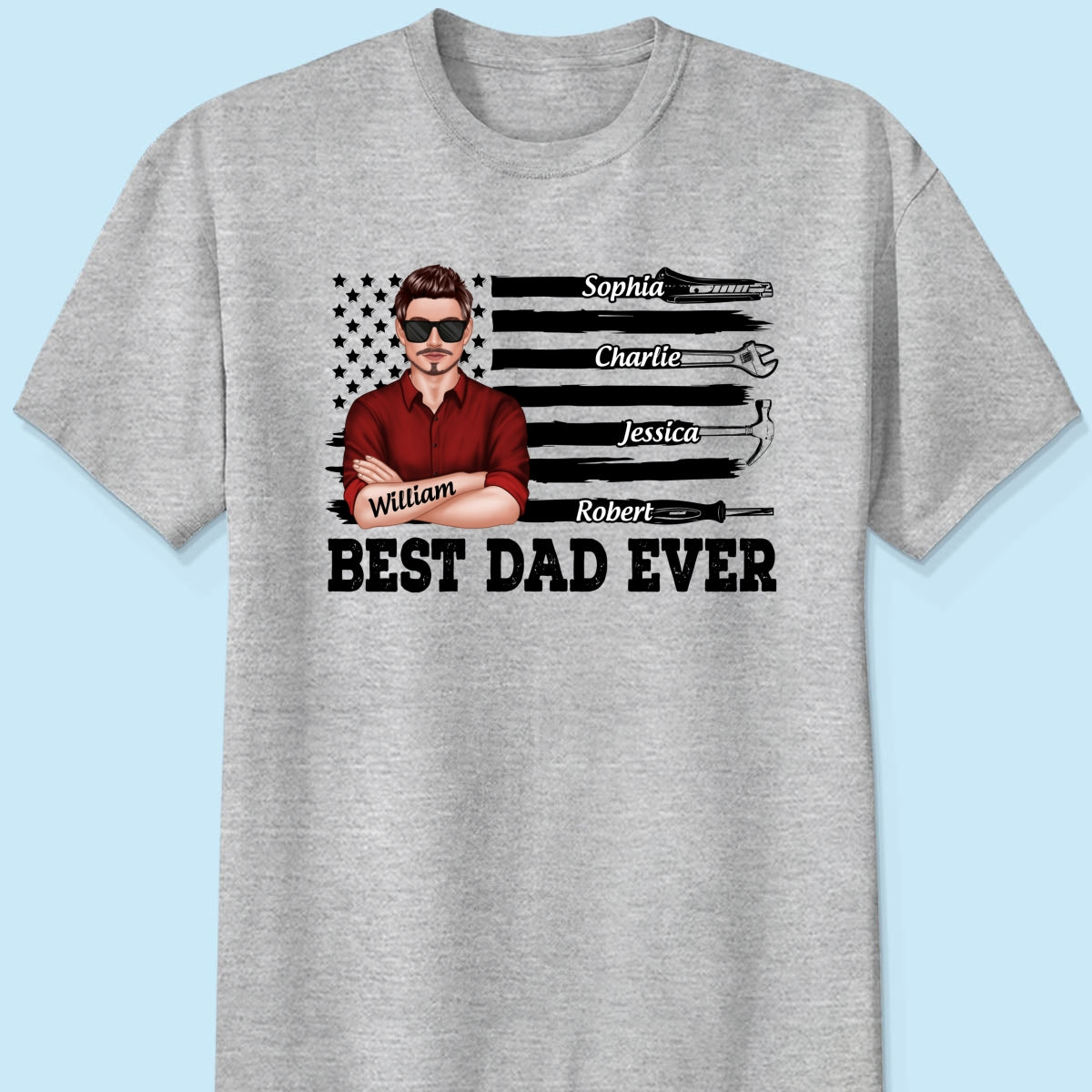 Best American Dad Mechanic Dad Personalized Shirt