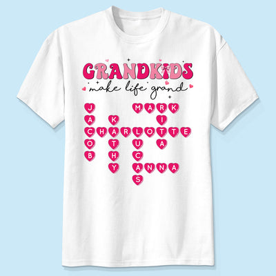 My Grandkids Are My  Gift For Grandma Personalized Shirt