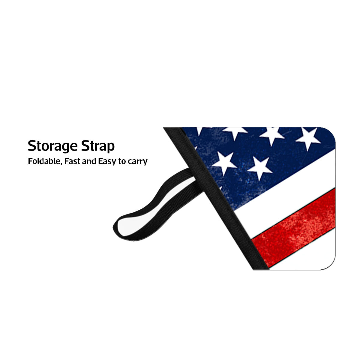 Family Sitting Back View Nation Flag Personalized Car Sun Shade