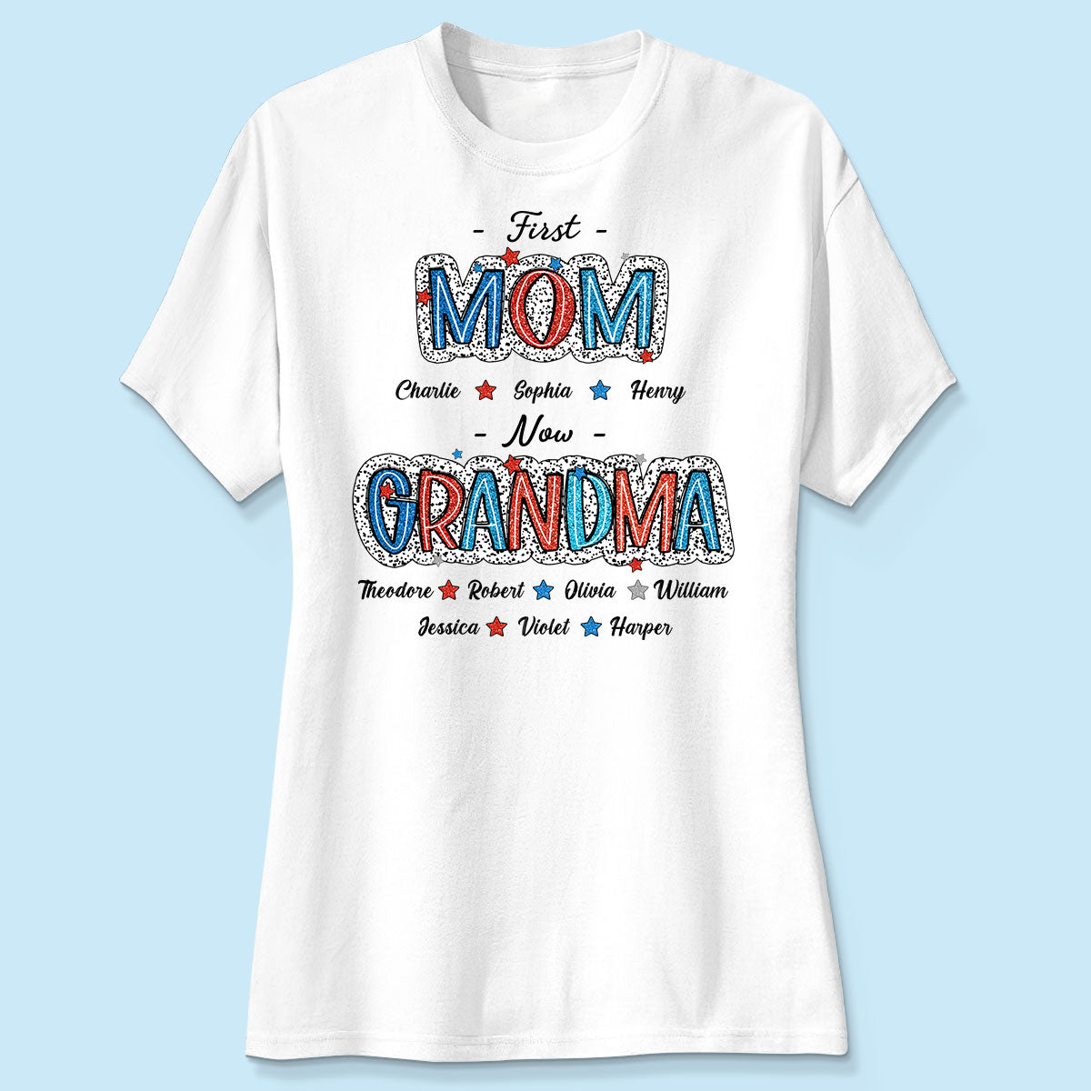 4th Of July First Mom Now Grandma Personalized Shirt