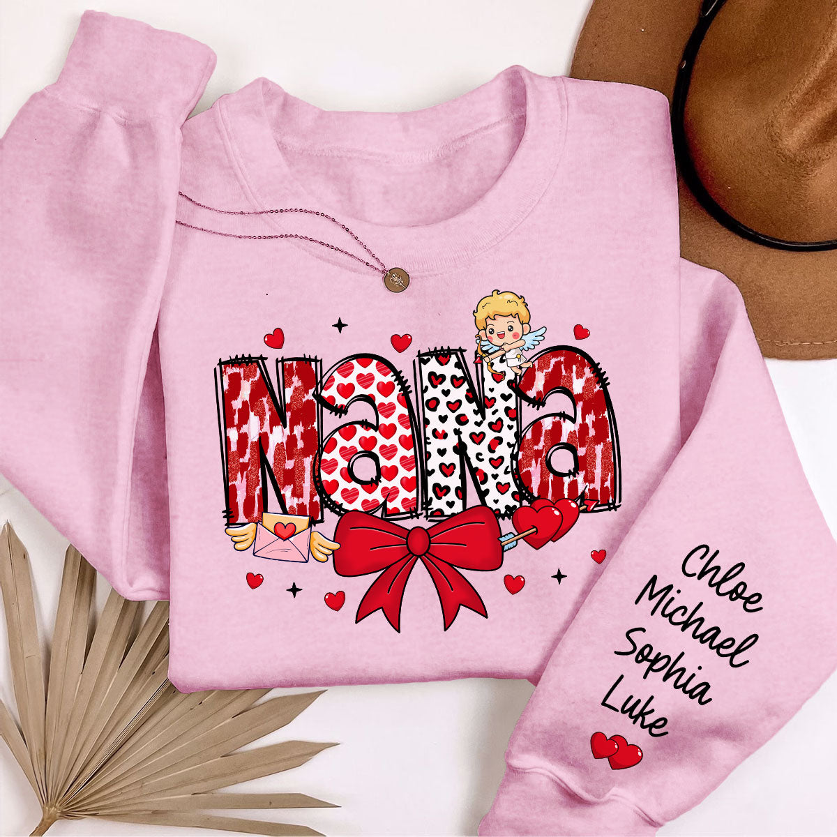 Grandma  Personalized Sleeve Printed Sweatshirt,  Gift For Grandma