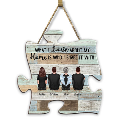 What I Love About My Home Personalized Wood Sign