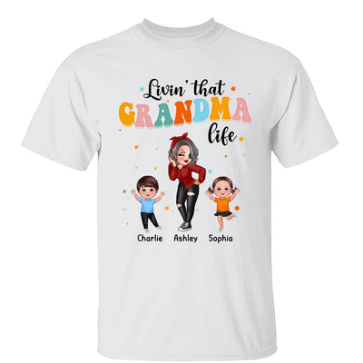 Livin‘ That Grandma Life Dancing With Grandkids Personalized Shirt