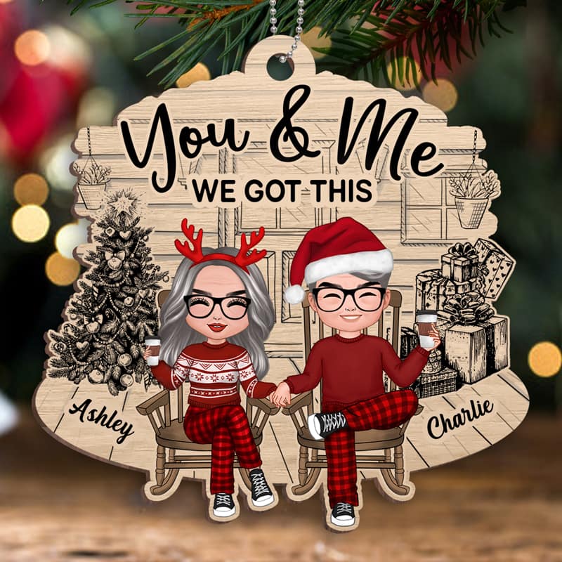 Old Couple We Got This Personalized Christmas Wooden Ornament